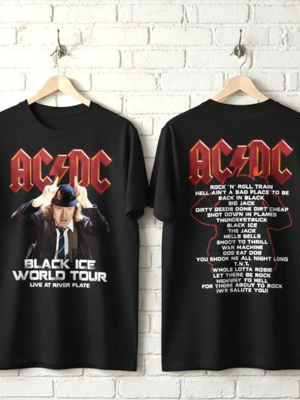 ACDC Black Ice World Tour Live Mens T Shirt 257